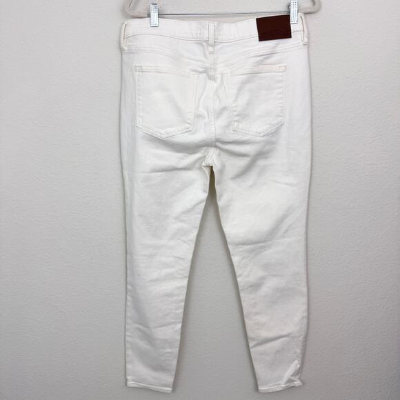 J. Crew Mercantile Womens Mid Rise Skinny Jeans Size 32 X 28 Stretch Off White - Picture 3 of 7